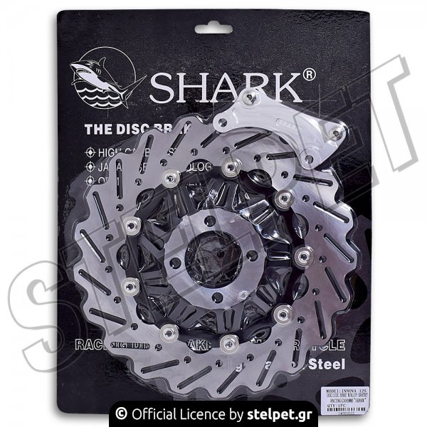 Δισκόπλακα εμπρός Honda Innova 125 Racing μαργαρίτα 300-60 oversize Shark  